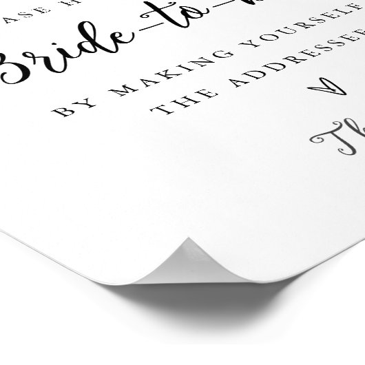 CALLA Bee Adres het Envelopteken Poster (Hoek)