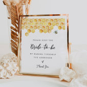 CALLA Bee Adres het Envelopteken Poster