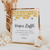 CALLA Bee Luier Raffle Baby shower Spel Sign Poster