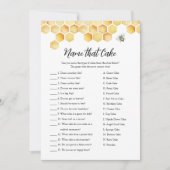 CALLA Bee Nom Qui Cake Fête des mariées Carte Jeu (Devant)