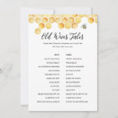 CALLA Bee Oudewijvenverhalen Baby Shower Spelkaart Kaart (Voorkant)