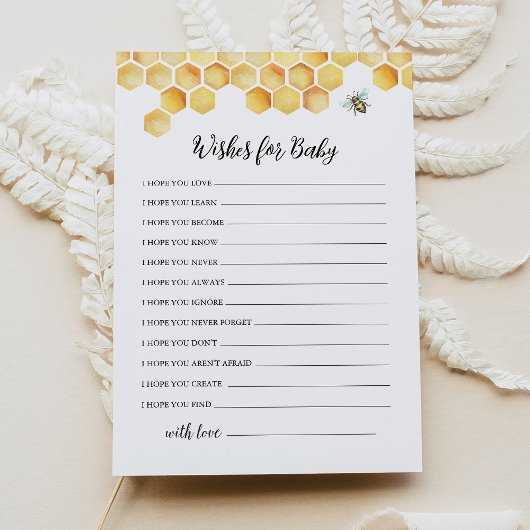 CALLA Bee Souhaite Une Carte De Conseil Baby showe