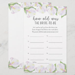 Calla bloemen - Hoe oud was de bruid om te zijn