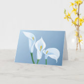 Calla bloemen kaart (Gele Bloem)