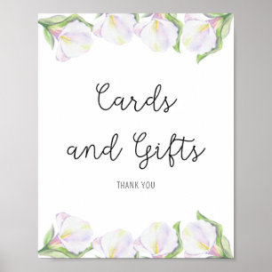 Calla bloemen - Kaarten en geschenken Poster