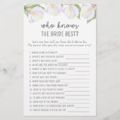 Calla bloemen - Wie weet de bruid beste spel (Voorkant)