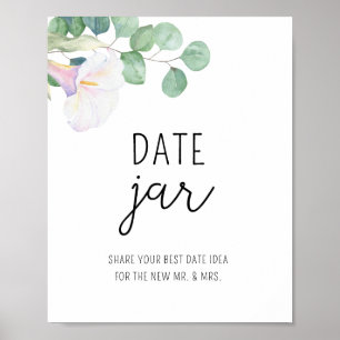Calla - date nachtelijke ideeën. Datum jar bruids Poster