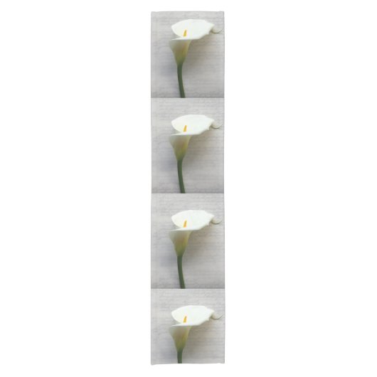 Calla de leuf op het handschrift Table Runner Korte Tafelloper (Voorkant)