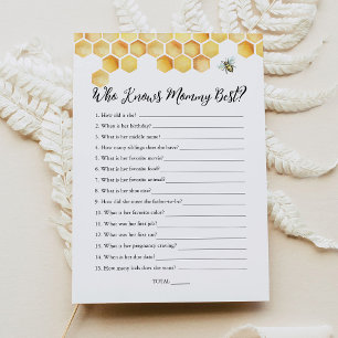 CALLA die weet mama beste Baby shower spel Kaart