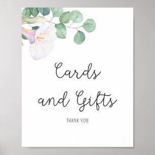 Calla en eucalyptus - Kaarten en geschenken Poster