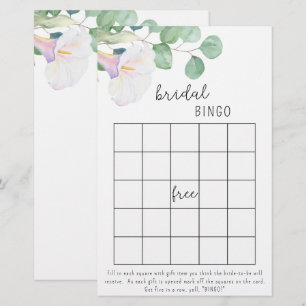 Calla en eucalyptus - vrijgezellenfeest bingogame