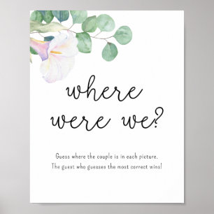 Calla en eucalyptus - Waar waren we Poster