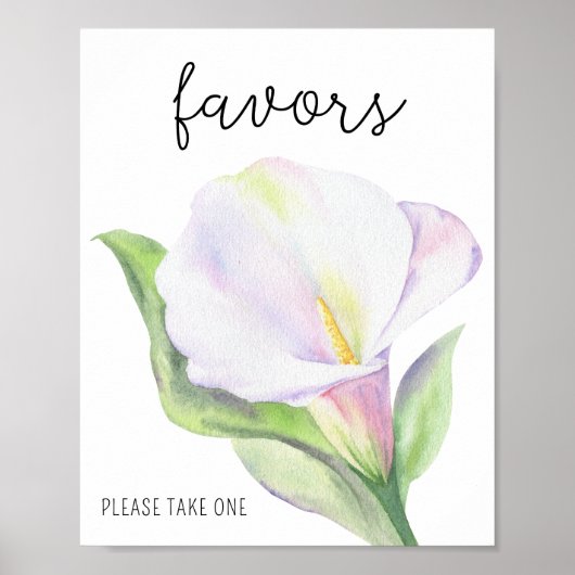 Calla - Faveurs, veuillez prendre une affiche (Devant)
