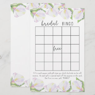 Calla flower - vrijgezellenfeest bingogame