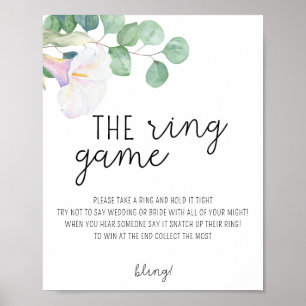 Calla flower - Zet een ring op het spel poster