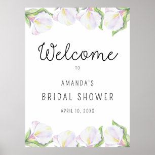 Calla Flowers - Vrijgezellenfeest Welkomstbord Poster