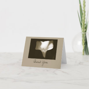 Calla het Schilderen van Lilly - dank u Bedankkaart
