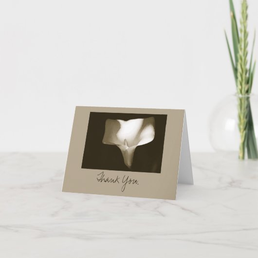 Calla het Schilderen van Lilly - dank u Bedankkaart (Voorkant)