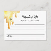 CALLA Honey Bee Conseils pour parents Carte de con (Devant)