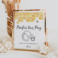 CALLA Honey Bee Fopspeen Beer Pong Poster