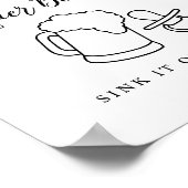 CALLA Honey Bee Fopspeen Beer Pong Poster (Hoek)