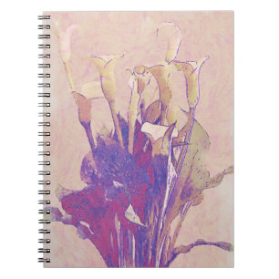 Calla lelie bloem kunst van Gertie's Tuin Notitieboek
