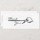 Calla lelie dank je wel kaart (Voorkant / Achterkant)