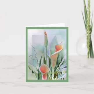 Calla Lelie Lege Notecards Kaart