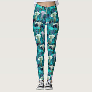 Calla lelies Bloem Oefening Calla lelies Glans Leggings