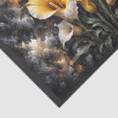 Calla lelies bloemen samenstelling #1 tissuepapier (Detail)