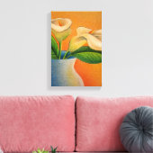 Calla Lelies canvas Afdruk (Insitu (Woonkamer))