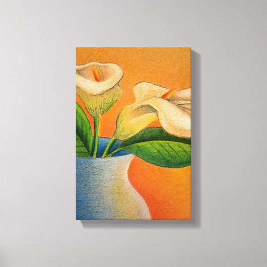 Calla Lelies canvas Afdruk (Voorkant)