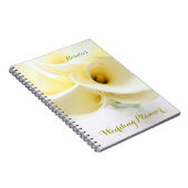 Calla leugens in vase bruiloft notitieboek (Rechterzijde)