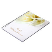 Calla-leugens met een trouwerij voor tekstruimte notitieboek (Linkerzijde)