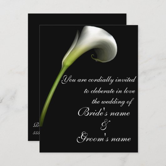 calla libe kaart (Voorkant / Achterkant)