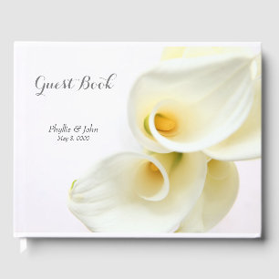 Calla liegt boven de kop gastenboek