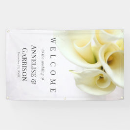 Calla-lijsten met tekstruimte spandoek