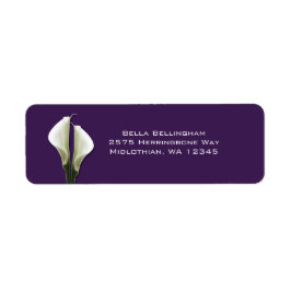 Calla Lilies Adresetiketten Etiket