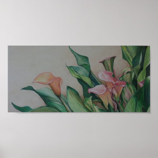 Calla Lilies Art Print (Voorkant)