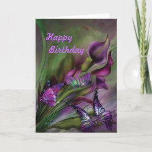 Calla Lilies Bonne Carte Anniversaire