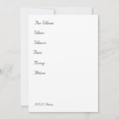 Calla Lilies Bridal Shower Invitation Kaart (Achterkant)