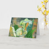 Calla Lilies Carte Saint-Valentin (Fleur jaune)