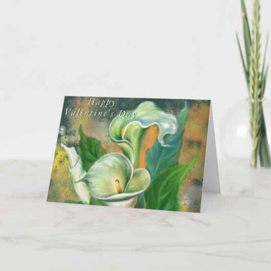 Calla Lilies Carte Saint-Valentin (Devant)