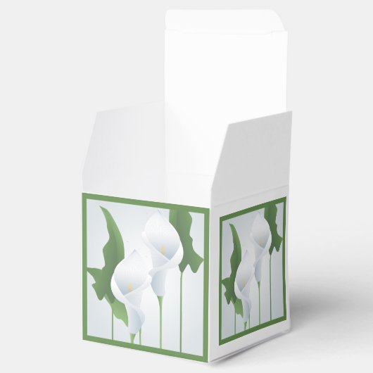 Calla Lilies Custom Party Favor Box Bedankdoosjes (Geopend)