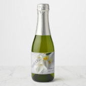 Calla lilies en iris sparkling wijnetiket (Voorkant)