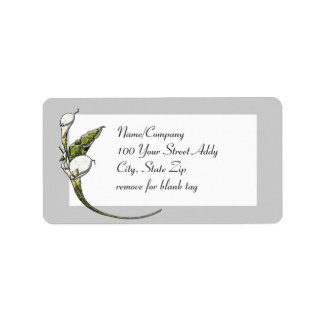 Calla Lilies Etiket