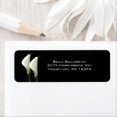 Calla Lilies Étiquettes de adresse (En situation)