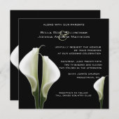 Calla Lilies Faire-part de mariage (Devant / Derrière)