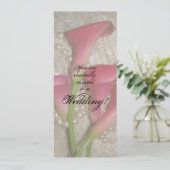 Calla Lilies Faire-part de mariage (Debout devant)