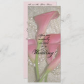 Calla Lilies Faire-part de mariage (Devant / Derrière)